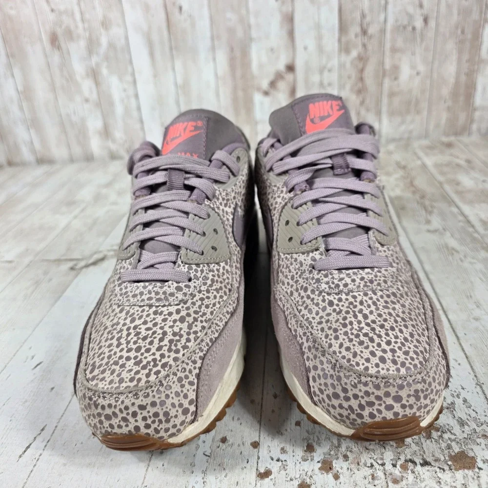 Nike Air Max 90 Premium Safari Plum Fog Purple Smoke 443817-500 Womens 8.5